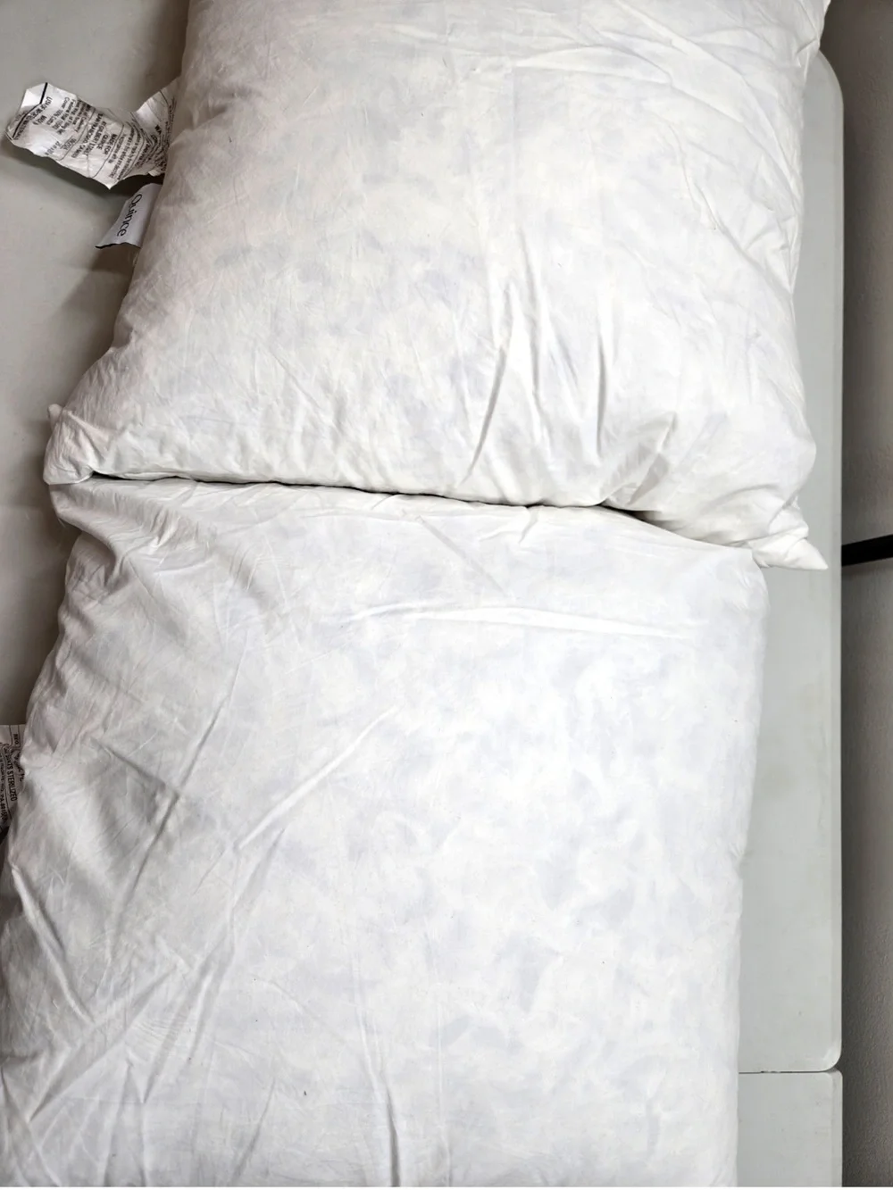 QUINCE Set Of 2 20x20 Premium Feather Pillow Inserts 9859